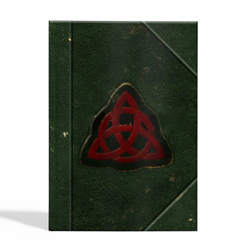 1pc Book Of Shadows Green Cover Bound Blank And Lined Journal 350 Pages Spells Records Spellbook Retro Gifts